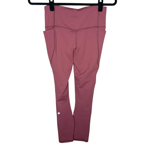 Fabletics Pure Luxe Set Leggings Sports Bra Medium Moonlight Mauve Crossover 7/8 - Picture 3 of 9